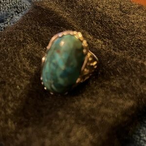 Elegant Turquoise and Silver Ring